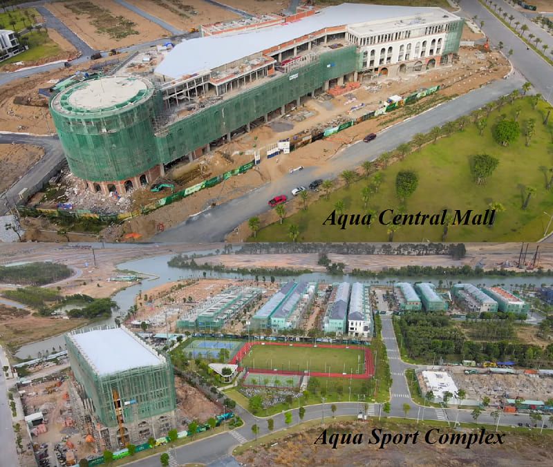 Tiện ích Aqua Central Mall và Aqua Sport Complex